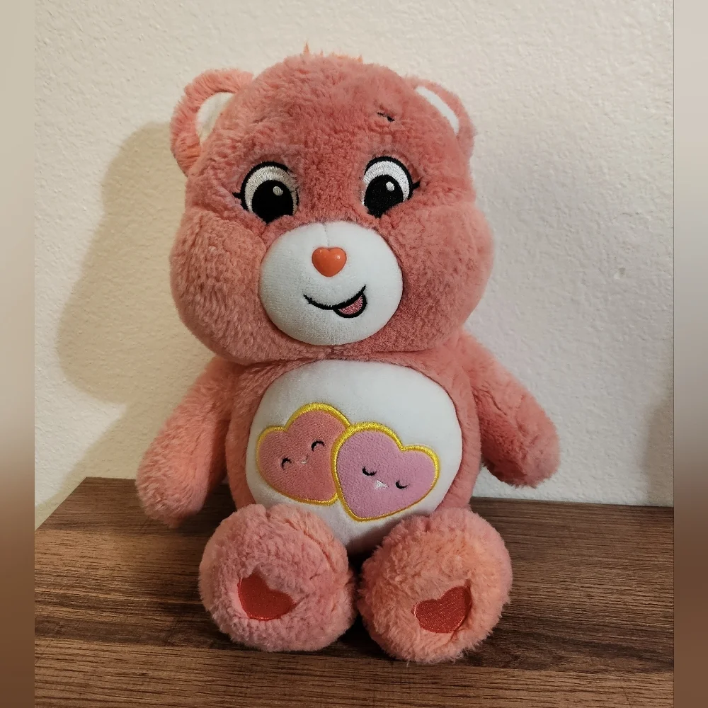 Care Bears Coral Plush with Heart Design
